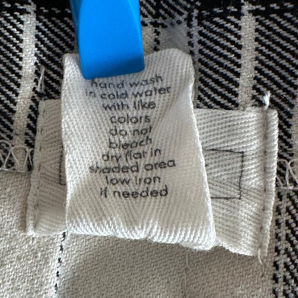 Full Tilt Plaid Pleated Mini Skirt XS White Black Preppy Schoolgirl Academia Y2K - Picture 7 of 9